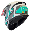 CAPACETE LS2 FF808 STREAM II ROAD MATTE CYAN  LIGHT GREY