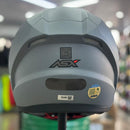 Capacete ASX SOLID CINZA FOSCO GRAFITE VERM.