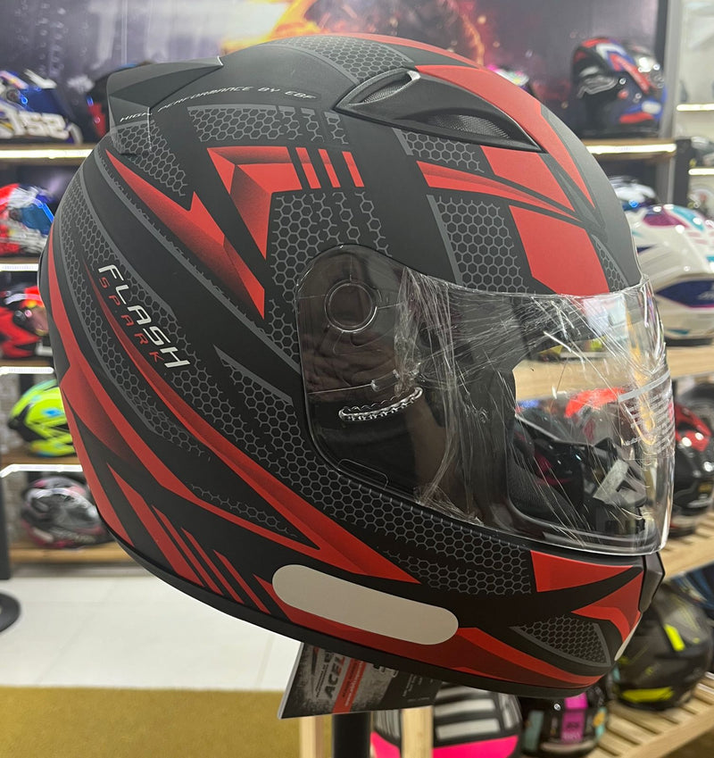 Capacete EBF NEW SPARK FLASH Vermelho Fosco