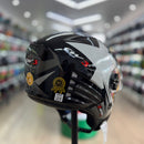 Capacete FW3 X OPEN STAR GRAFITE COM PRATA