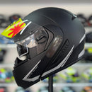Capacete PEELS U-RB2 CLASSIC ESCAMOTEAVEL PRETO FOSCO/ PRATA