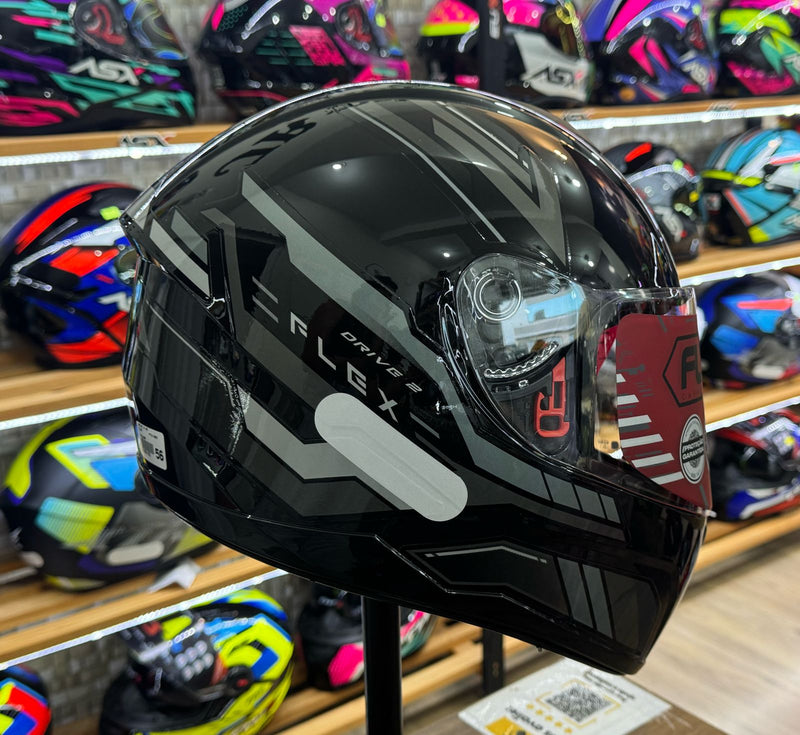 Capacete FLY Drive 2 Flex  Preto e grafite