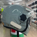 Capacete GP TECH ZOOM MONO METALIZADO CINZA