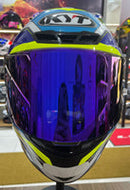 CAPACETE KYT TT COURSE GRAND PRIX WHITE AND BLUE