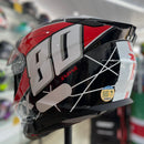 Capacete TEXX KAIMAN VECTOR VERMELHO E BRANCO