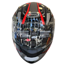 Capacete EBF NEW SPARK SPIDER Vermelho e Cinza