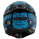 Capacete NORISK RAZOR HALLOWEEN MATTE BLK/BLUE