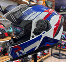 Capacete Race Tech VOLT Track White Blue