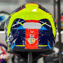 Capacete ORIGINE DINAMO REVO NEON YELLOW BLUE GLOSS