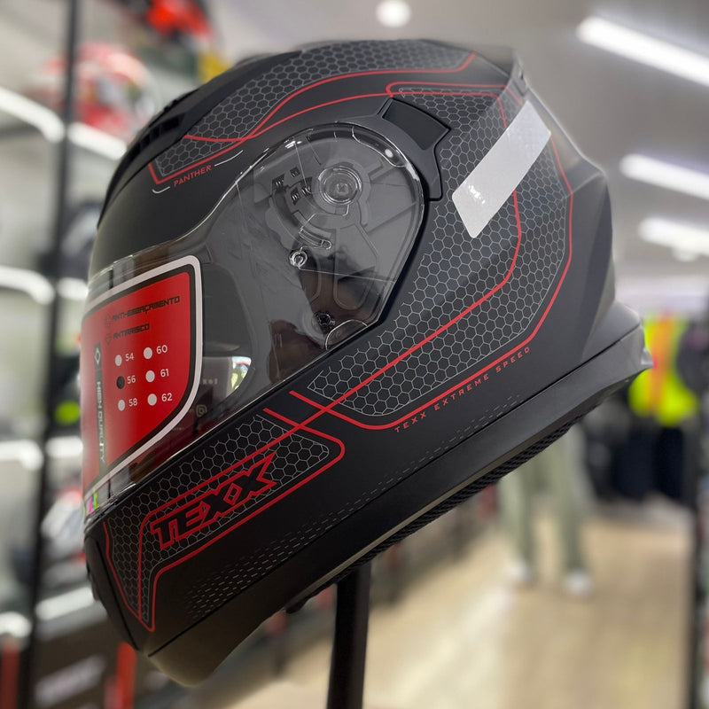 Capacete Texx STRIKE PHANTER VERMELHO