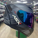 Capacete ASX CITY START PRETO FOSCO CINZA