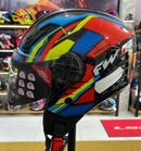 Capacete Aberto FW3 X Open Up Fox Laranja com amarelo