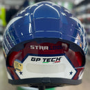 Capacete GP TECH SENSE STARLINE BRANCO AZUL