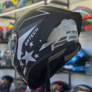 Capacete GP TECH SENSE UK ARMY PRETO E CINZA  FOSCO