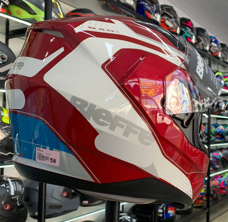 CAPACETE BIEFFE B-40 ESSENCE VERMELHO VERMELHO