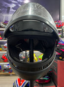 Capacete EBF Automático Bolt, Preto e Azul