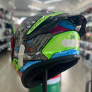 Capacete TEXX SPIHE GEAR VERDE AZUL