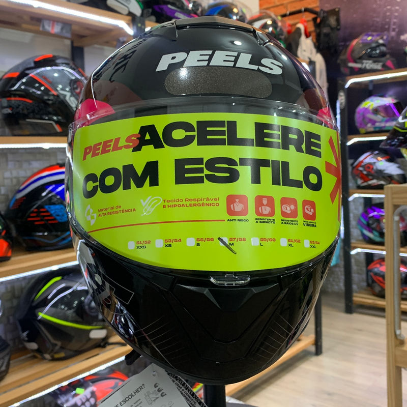 CAPACETE PEELS SPIKE II 1ST PRETO PINK