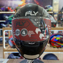 Capacete FLY F-9 HG CITY PRETO/VERMELHO