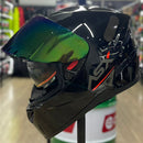 Capacete ASX CITY SV SOLID PRETO GRAFITE BRILHO