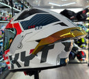 Capacete KYT TT COURSE FUSELAGE RED + VISEIRA E AERO