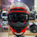 CAPACETE KYT STRIKER 2V NEUTRON BLACK RED