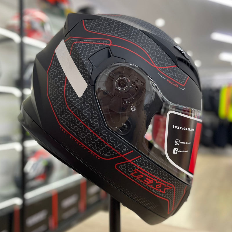 Capacete Texx STRIKE PHANTER VERMELHO