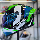 CAPACETE NORISK FLOW RUN BLK/WHT  + BRINDE VISEIRA COLORIDA e AEROFOLIO