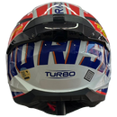 Capacete NORISK RAZOR TURBO WHITE ORANGE BLUE