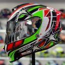 Capacete ORIGINE DINAMO STAR REV GREEN RED BLACK
