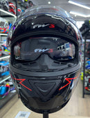 Capacete FW3 GTX 43 Grafite, com óculos