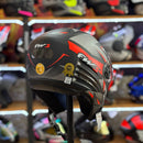 Capacete FW3 X OPEN UP RAPID PRETO COM VERMELHO