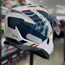 CAPACETE BIEFFE, B-TRAIL DELUX BRANCO/AZUL