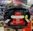CAPACETE NORISK STRADA 2 EVOQUE BLK/ WHT/ RED