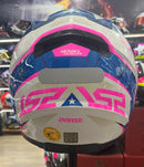 CAPACETE LS2 FF358 DRAZE ROSA E BRANCO
