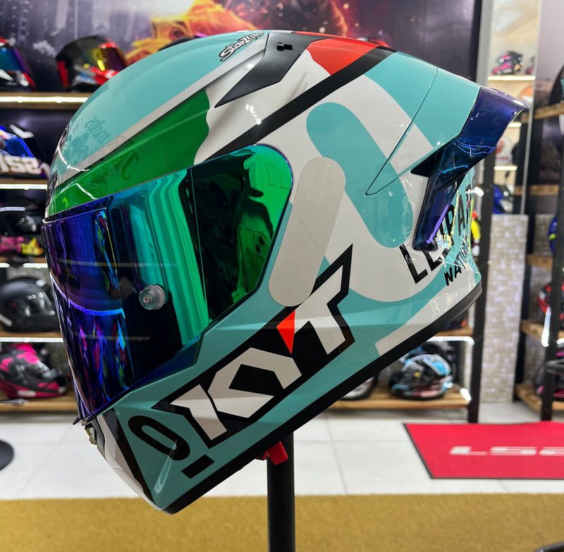 Capacete KYT TT COURSE Leopard Dalla Porta
