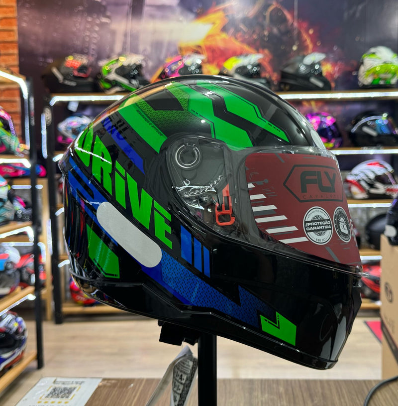 Capacete FLY Drive 2 HG Atideude pto/VD