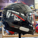 Capacete FLY F-9 HG CITY PRETO/VERMELHO