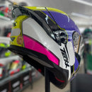 CAPACETE TEXX, RAPTOR HORNET ROXO BRANCO ROSA