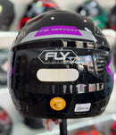 CAPACETE FLY  F-9 MATCH PRETO ROXO