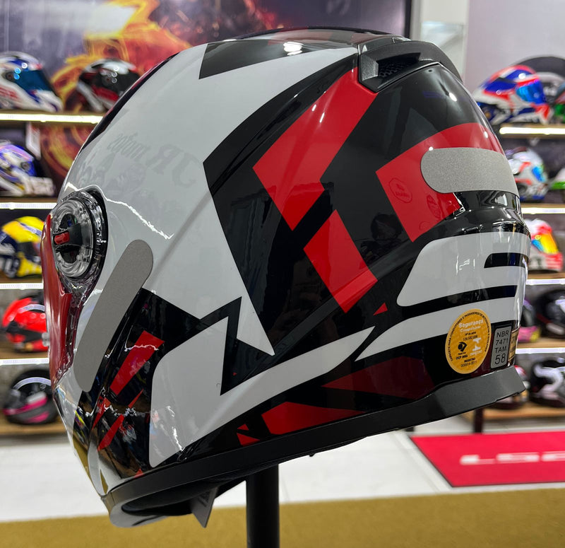 Capacete LS2 FF358 Starwar Vermelho e branco