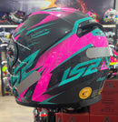 Capacete LS2 FF358 Draze Rosa e Cinza