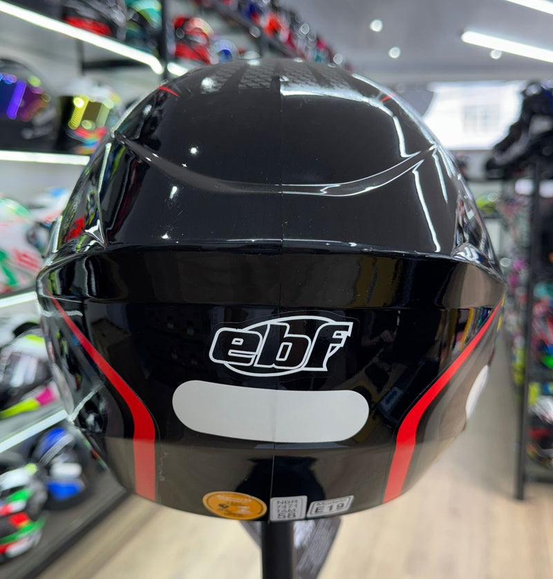 Capacete EBF New Spark Jet Speed Vermelho