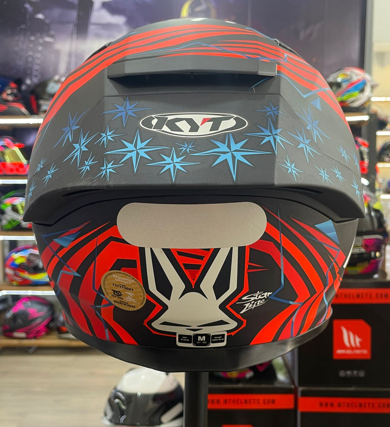 Capacete KYT R2R Max Fernandez com óculos interno