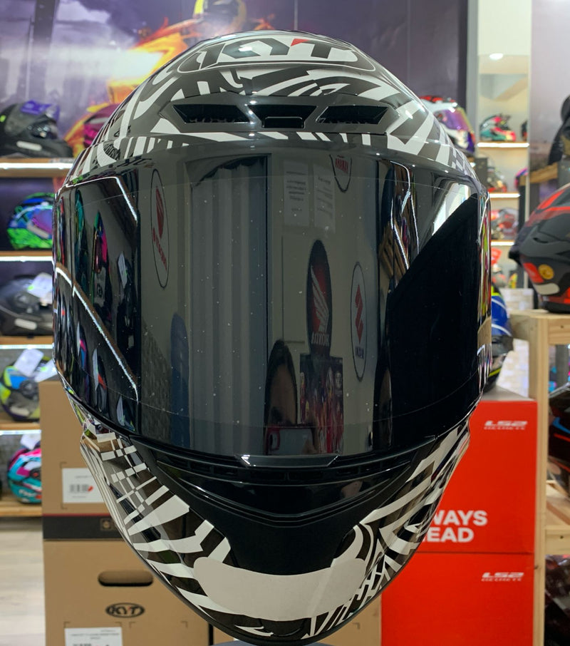 CAPACETE KYT TT COURSE ESPARGARO WINTER TEST 2020 BRILHO + VISEIRA COLOR E AERO