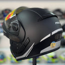 Capacete PEELS U-RB2 CLASSIC ESCAMOTEAVEL PRETO FOSCO/ PRATA
