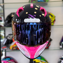 Capacete NORISK FLOW RUN Blue Pink + BRINDE VISEIRA COLORIDA e AEROFOLIO