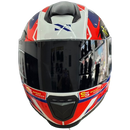 Capacete NORISK RAZOR TURBO WHITE ORANGE BLUE