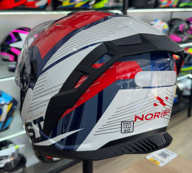 Capacete Norisk Strada II WHT/BLU/RED