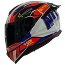 Capacete NORISK RAZOR TURBO WHITE ORANGE BLUE